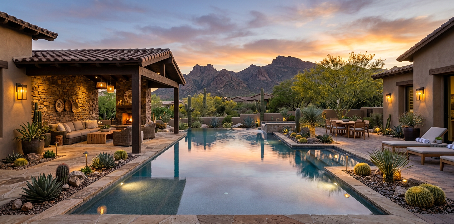High End Backyard Design Ideas for Scottsdale Luxury Residences | Luxury Landscape Architecture Scottsdale & Phoenix | Waibel & Associates