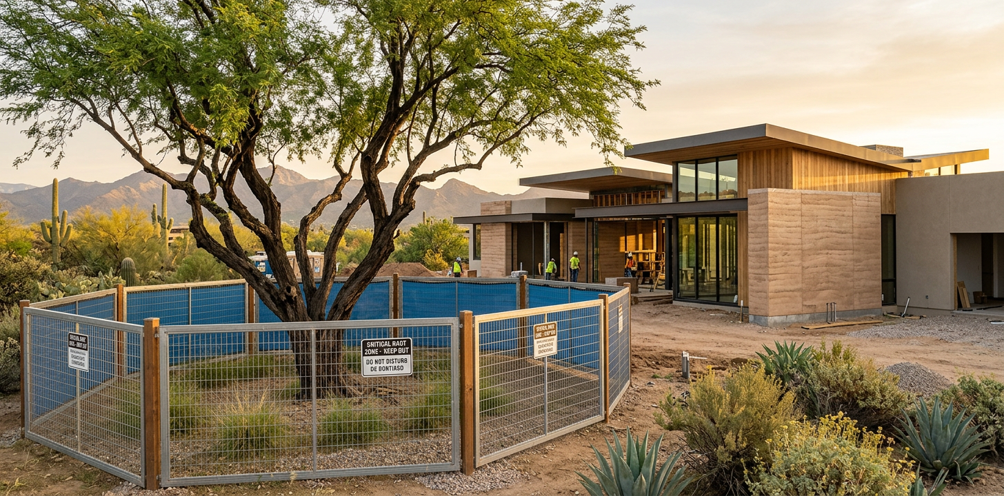 Tree Preservation During Construction: A Plan for Luxury Homes | Luxury Landscape Architecture Scottsdale & Phoenix | Waibel & Associates Tree Preservation During Construction: A Plan for Luxury Homes | Luxury Landscape Architecture Scottsdale & Phoenix | Waibel & Associates