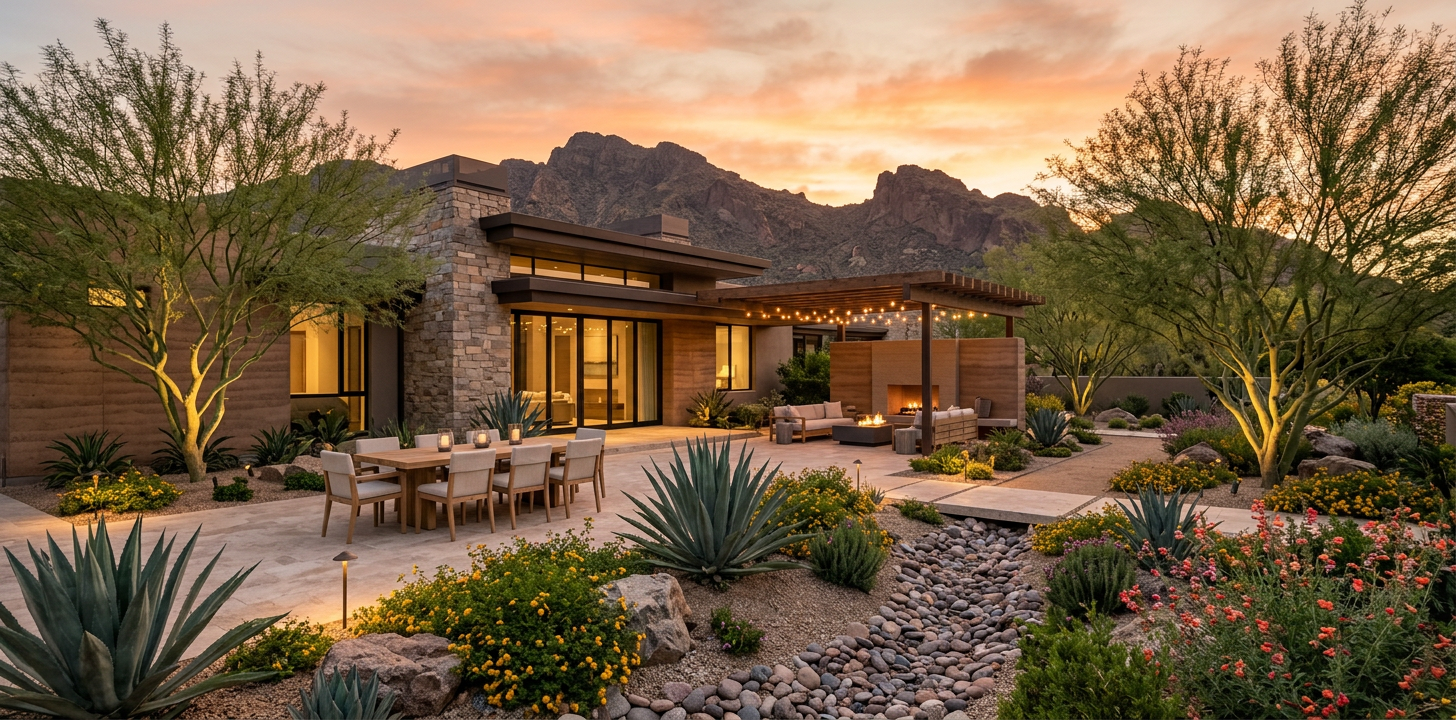 Water Efficient Landscape Design Phoenix for Luxury Outdoor Living | Luxury Landscape Architecture Scottsdale & Phoenix | Waibel & Associates Water Efficient Landscape Design Phoenix for Luxury Outdoor Living | Luxury Landscape Architecture Scottsdale & Phoenix | Waibel & Associates