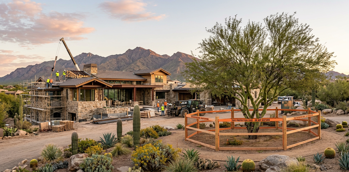 Tree Preservation During Construction Arizona for Luxury Homes | Luxury Landscape Architecture Scottsdale & Phoenix | Waibel & Associates Tree Preservation During Construction Arizona for Luxury Homes | Luxury Landscape Architecture Scottsdale & Phoenix | Waibel & Associates